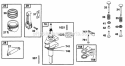 Piston Grp Crankshaft Diagram and Parts List for  Briggs and Stratton Engine